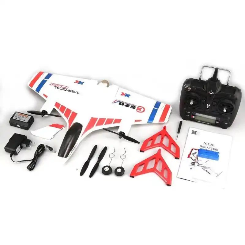 WLTOYS XK X520 RC Airplane X520-W 2.4G 6CH 5G 720P WIFI FPV VTOL Vertical Takeoff and Landing 3D
