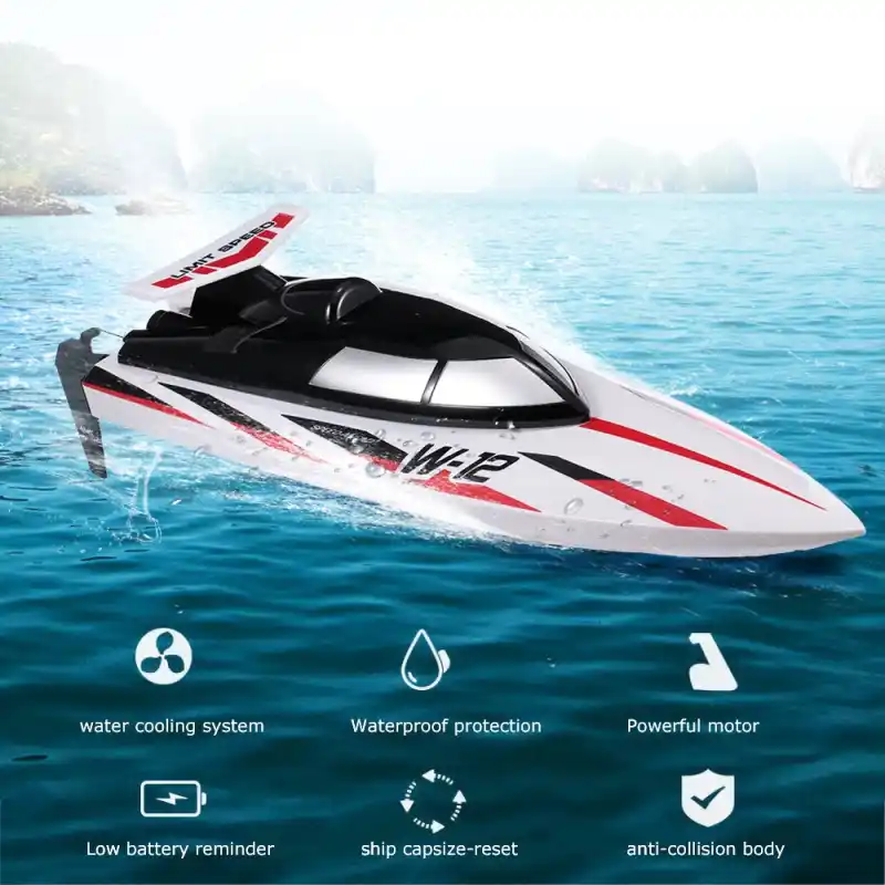 WLtoys WL912-A 2.4G RC Racing Boat 35KM/H High Speed RC Boat 390 Motor Capsize Protection