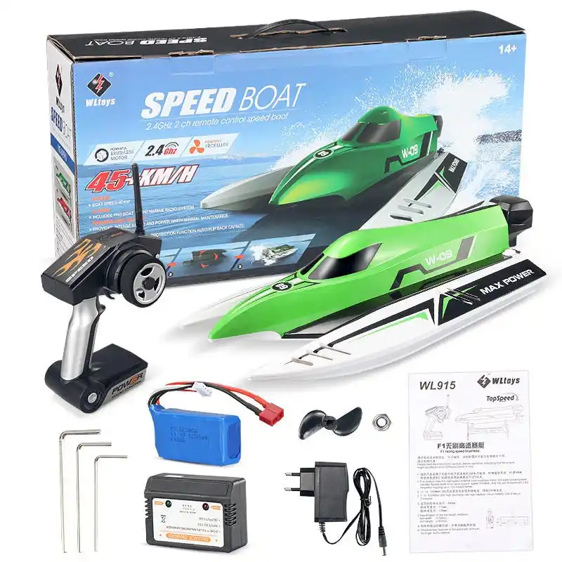Wltoys WL915-A RC Boat 2.4GHz RC E45KM/H High Speed Boat Max Power