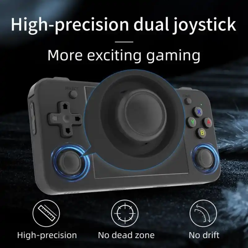 ANBERNIC RG35XXH Open Source Wireless Handheld Game Console, Memory: Standard 32G+64G(Black)