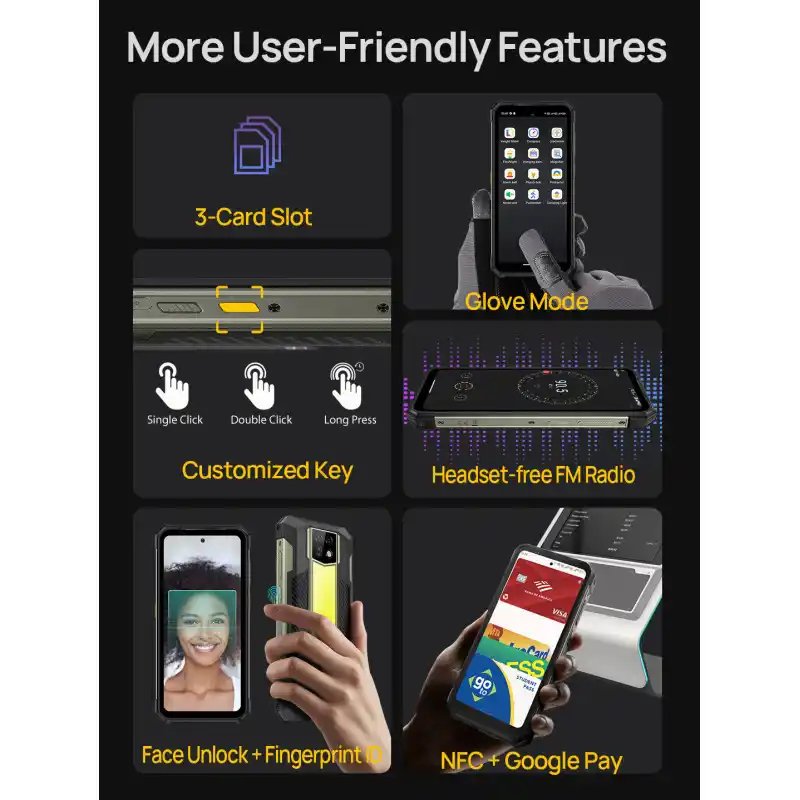 Ulefone Armor 24 pro Android 16 22000 mAh Battery Rugged Phone