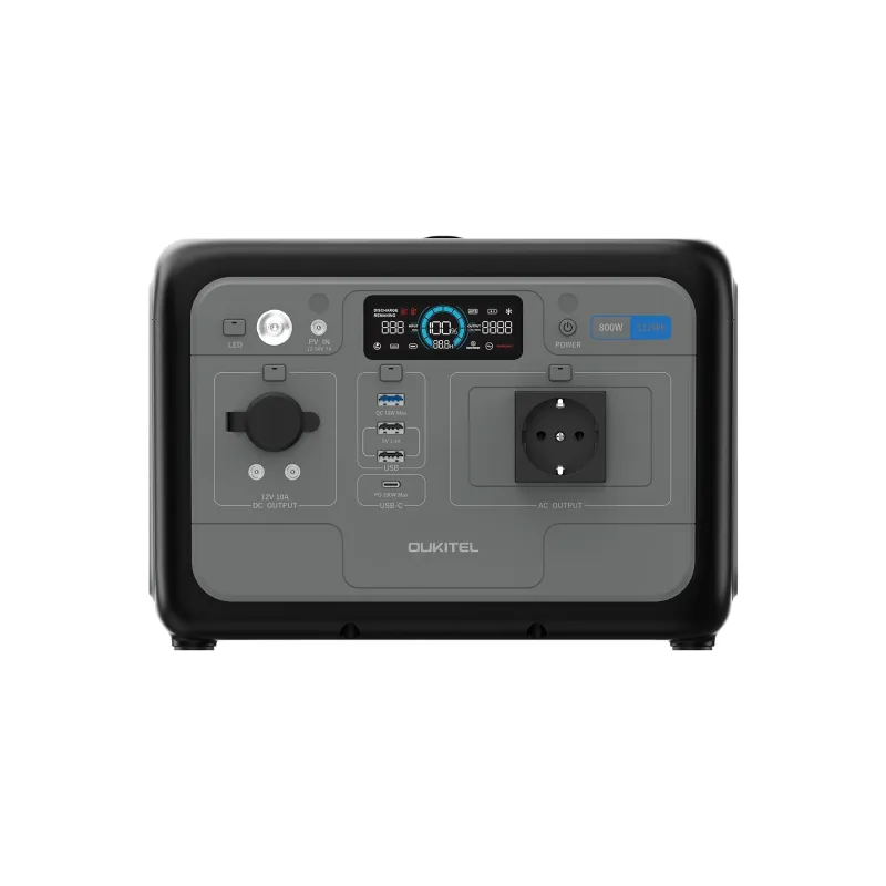 Oukitel Portable P800 Powerstation 800W Rated Power 512Wh Capacity LifePO4 Outdoor Home &amp;amp; Emergency Use Energy Station