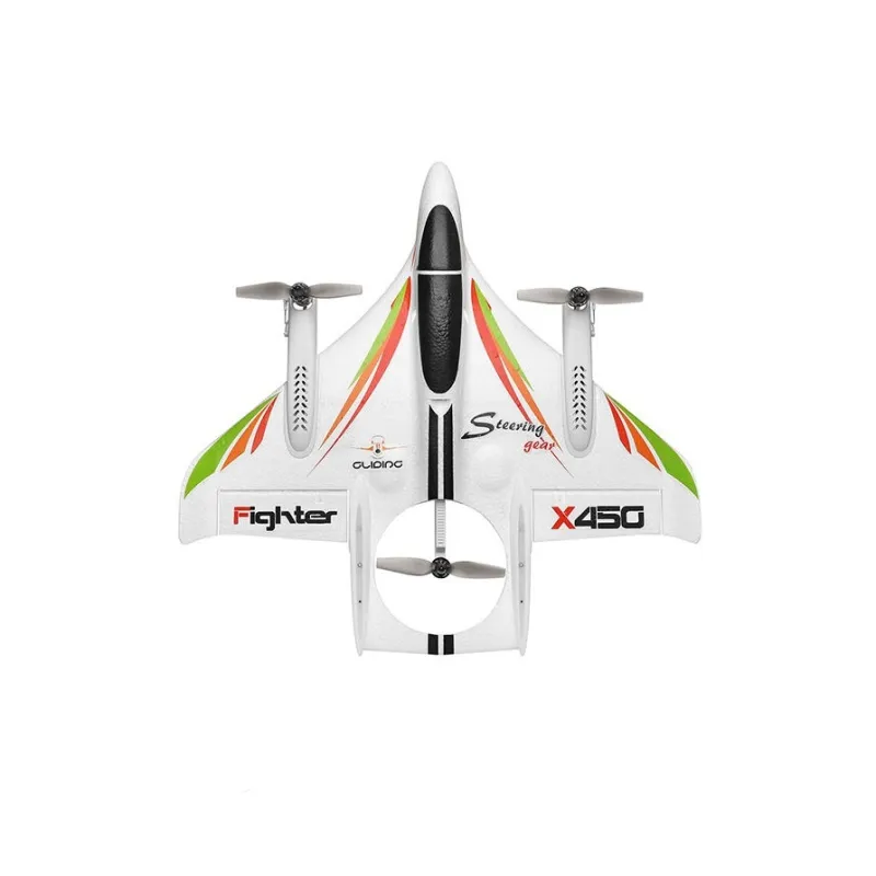 Wltoys X450 RC Plane 2.4G 6CH Fixed Wing Brushless RC Glider 3Flight Modes Vertical Take-off Landing RC Helicopter