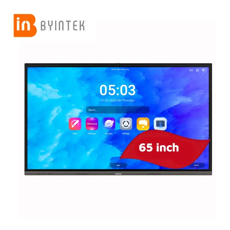 BYINTEK Smart Internactive Whiteboard 86 Inch Interactive Smart Whiteboard IFP 65 Inch Smart Board Interactive Screen