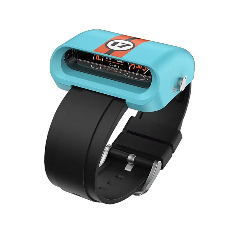 T Engine Gearbox Movement Silicon Strap Sport watch Multicolor
