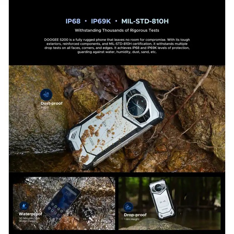 Doogee S200 6.72 inch Rugged Phone 5G (32GB + 256GB)
