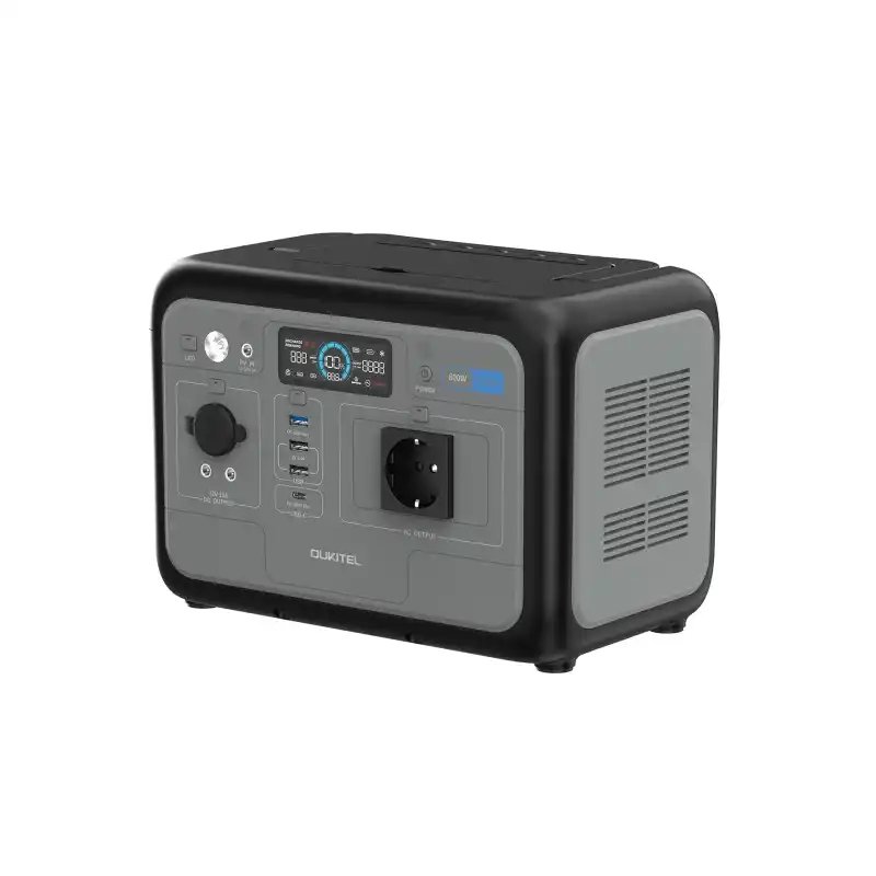 Oukitel Portable P800 Powerstation 800W Rated Power 512Wh Capacity LifePO4 Outdoor Home &amp; Emergency Use Energy Station