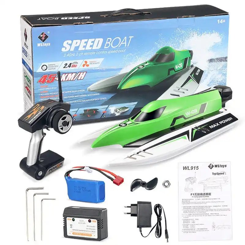 Wltoys WL915-A RC Boat 2.4GHz RC E45KM/H High Speed Boat Max Power