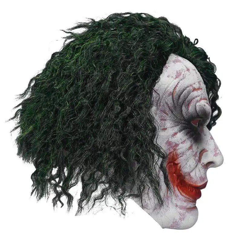 KEWOSEN Earthy Joker Latex Mask Scary Joker Halloween Mask