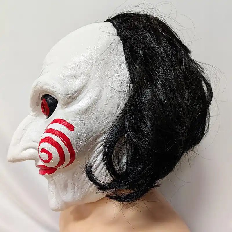 KEWOSEN Horror Demon Jigsaw Saw Mask Cosplay Saw X Scary Killers Latex Helmet Halloween Party Costume Masks