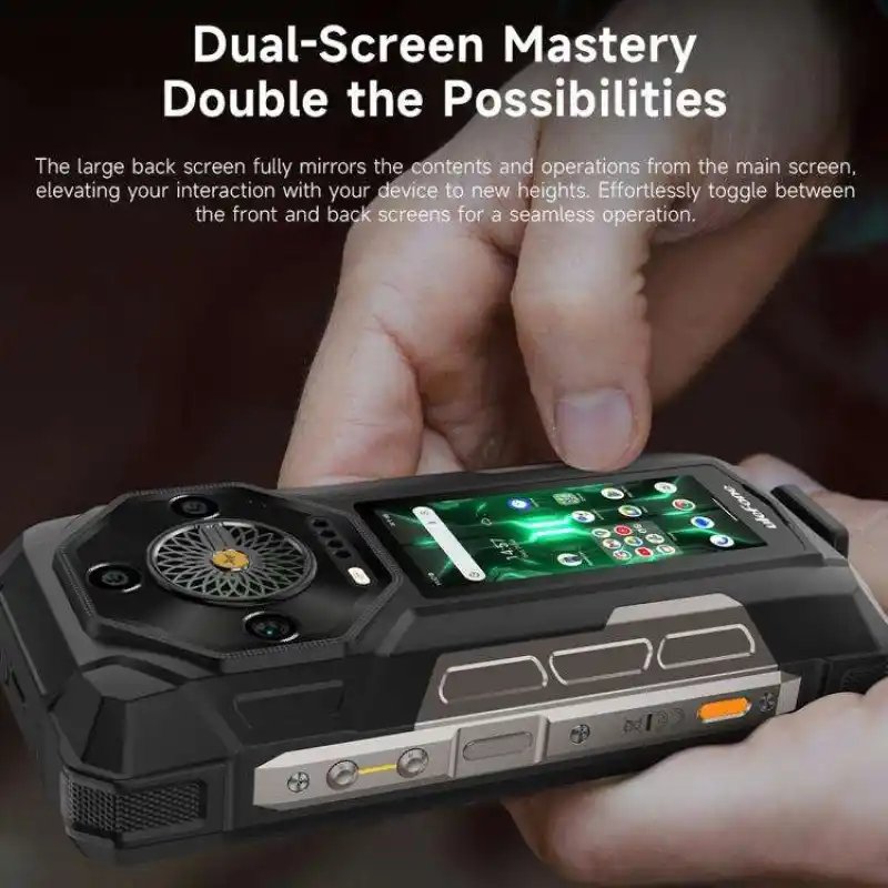 Ulefone Armor 33 Pro Rugged Phone 16GB+512GB Night Vision Phone 6.95 Inch 3.4 Inch Dual Screen Android 14 Smartphone Available in India