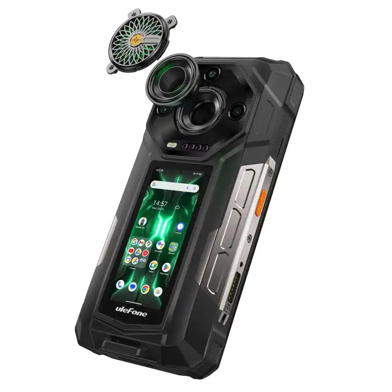 Ulefone Armor 33 Pro Rugged Phone 16GB+512GB Night Vision Phone 6.95 Inch 3.4 Inch Dual Screen Android 14 Smartphone Available in India